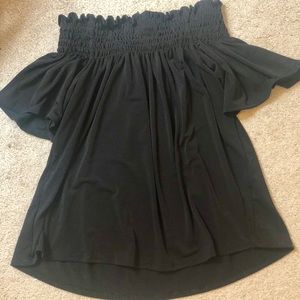 Black Off the Shoulder Blouse